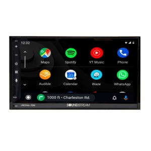 Wireless Bluetooth Car Play and Android auto car stereo.